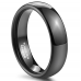 Black Tungsten Dome Wedding Band 5.5 mm